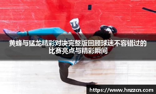 黄蜂与猛龙精彩对决完整版回顾球迷不容错过的比赛亮点与精彩瞬间